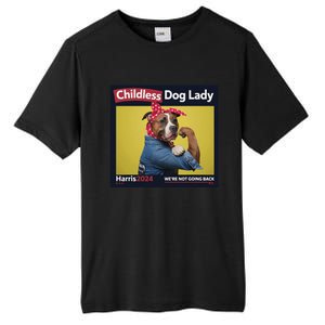 Childless Dog Lady Is Voting Kamala Election Usa 2024 Tall Fusion ChromaSoft Performance T-Shirt