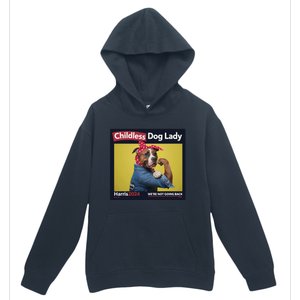 Childless Dog Lady Is Voting Kamala Election Usa 2024 Urban Pullover Hoodie