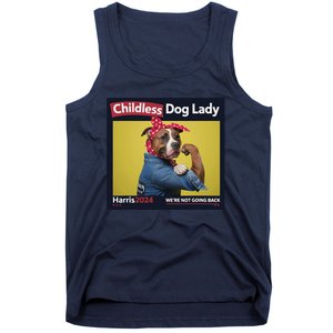 Childless Dog Lady Is Voting Kamala Election Usa 2024 Tank Top