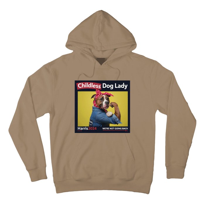 Childless Dog Lady Is Voting Kamala Election Usa 2024 Hoodie