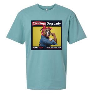 Childless Dog Lady Is Voting Kamala Election Usa 2024 Sueded Cloud Jersey T-Shirt