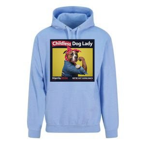 Childless Dog Lady Is Voting Kamala Election Usa 2024 Unisex Surf Hoodie