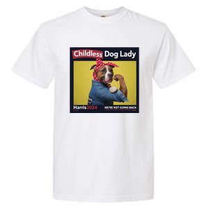 Childless Dog Lady Is Voting Kamala Election Usa 2024 Garment-Dyed Heavyweight T-Shirt