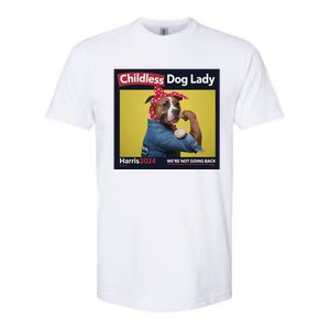 Childless Dog Lady Is Voting Kamala Election Usa 2024 Softstyle CVC T-Shirt