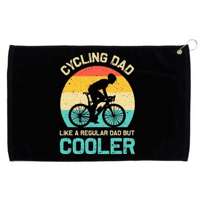 Cycling Dad Like A Regular Dad But Cooler Funny Cyclist Gift Grommeted Golf Towel