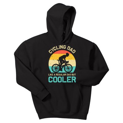 Cycling Dad Like A Regular Dad But Cooler Funny Cyclist Gift Kids Hoodie