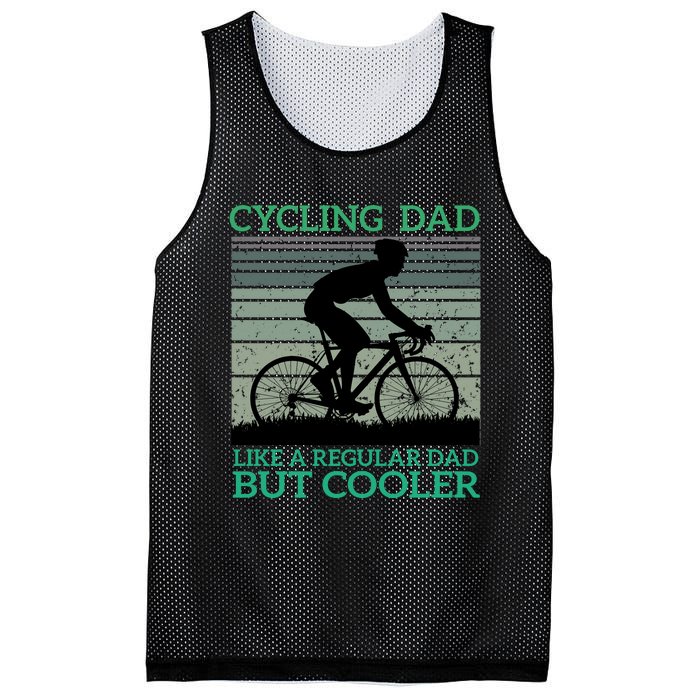 Cycling Dad Like A Regular Dad But Cooler Mesh Reversible Basketball Jersey Tank