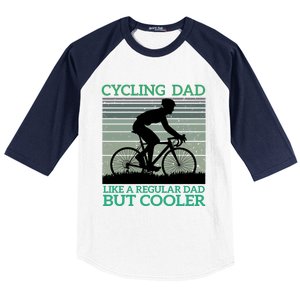 Cycling Dad Like A Regular Dad But Cooler Baseball Sleeve Shirt