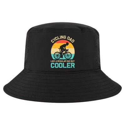 Cycling Dad Like A Regular Dad But Cooler Funny Cyclist Gift Cool Comfort Performance Bucket Hat