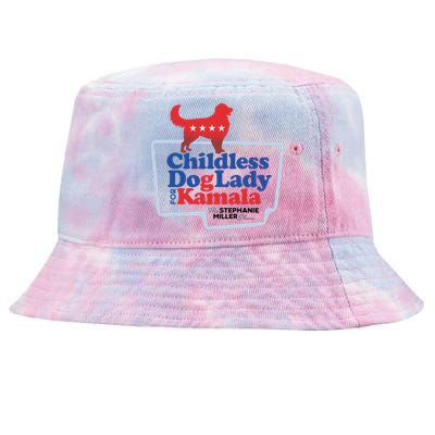 Childless Dog Lady For Kamala The Stephanie Miller Show Tie-Dyed Bucket Hat