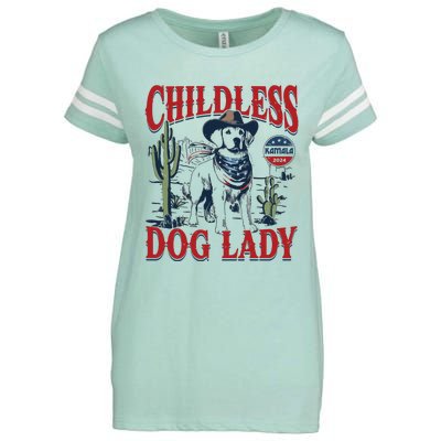 Childless Dog Lady Kamala For President 2024 Enza Ladies Jersey Football T-Shirt