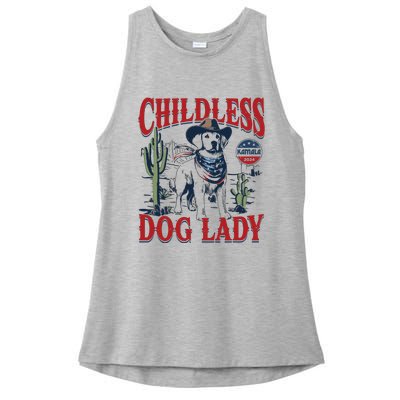 Childless Dog Lady Kamala For President 2024 Ladies PosiCharge Tri-Blend Wicking Tank