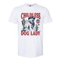 Childless Dog Lady Kamala For President 2024 Softstyle CVC T-Shirt