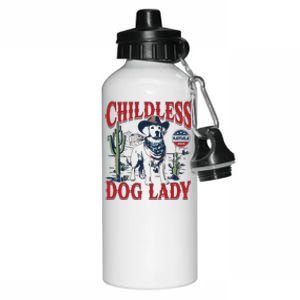 Childless Dog Lady Kamala For President 2024 Aluminum Water Bottle