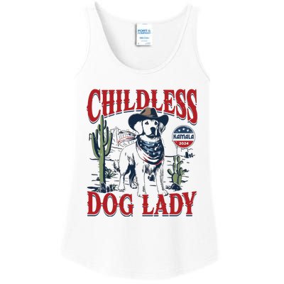 Childless Dog Lady Kamala For President 2024 Ladies Essential Tank