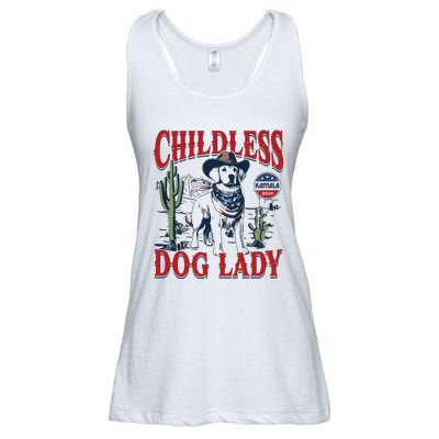 Childless Dog Lady Kamala For President 2024 Ladies Essential Flowy Tank