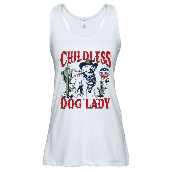 Childless Dog Lady Kamala For President 2024 Ladies Essential Flowy Tank