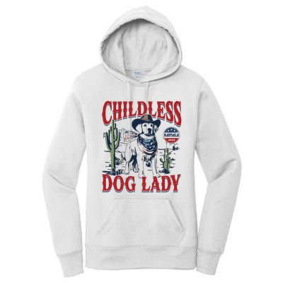 Childless Dog Lady Kamala For President 2024 Women's Pullover Hoodie