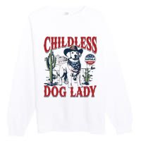 Childless Dog Lady Kamala For President 2024 Premium Crewneck Sweatshirt