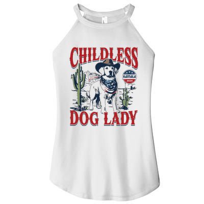 Childless Dog Lady Kamala For President 2024 Women's Perfect Tri Rocker Tank