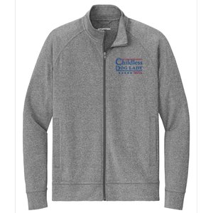 Childless Dog Lady For Madam President Kamala Harris 2024 Stretch Full-Zip Cadet Jacket