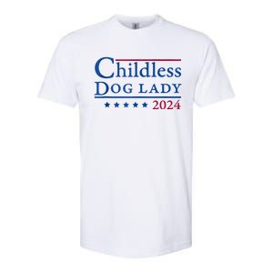 Childless Dog Lady For Madam President Kamala Harris 2024 Softstyle CVC T-Shirt