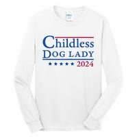 Childless Dog Lady For Madam President Kamala Harris 2024 Tall Long Sleeve T-Shirt