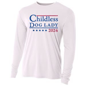 Childless Dog Lady For Madam President Kamala Harris 2024 Cooling Performance Long Sleeve Crew