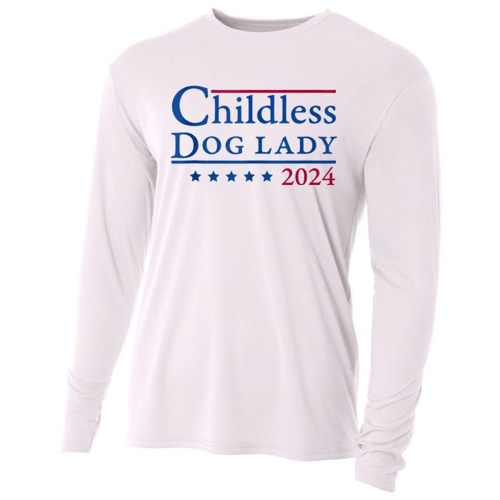 Childless Dog Lady For Madam President Kamala Harris 2024 Cooling Performance Long Sleeve Crew