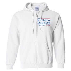 Childless Dog Lady For Madam President Kamala Harris 2024 Full Zip Hoodie