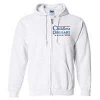 Childless Dog Lady For Madam President Kamala Harris 2024 Full Zip Hoodie