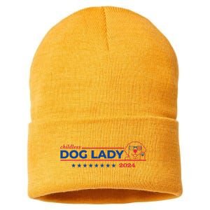 Childless Dog Lady Ladies Voting Election 2024 Usa Sustainable Knit Beanie