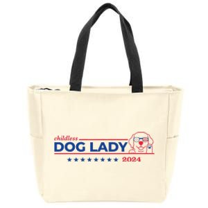 Childless Dog Lady Ladies Voting Election 2024 Usa Zip Tote Bag