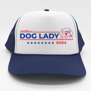 Childless Dog Lady Ladies Voting Election 2024 Usa Trucker Hat