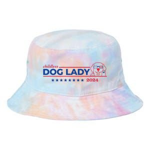 Childless Dog Lady Ladies Voting Election 2024 Usa Tie Dye Newport Bucket Hat