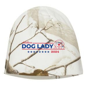 Childless Dog Lady Ladies Voting Election 2024 Usa Kati - Camo Knit Beanie