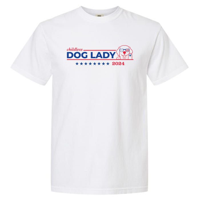 Childless Dog Lady Ladies Voting Election 2024 Usa Garment-Dyed Heavyweight T-Shirt