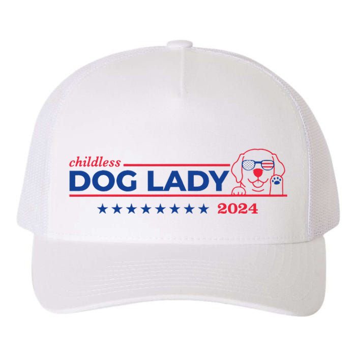 Childless Dog Lady Ladies Voting Election 2024 Usa Yupoong Adult 5-Panel Trucker Hat