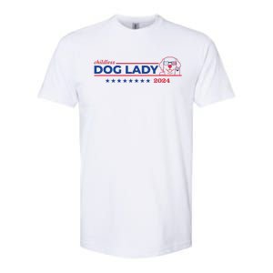 Childless Dog Lady Ladies Voting Election 2024 Usa Softstyle CVC T-Shirt