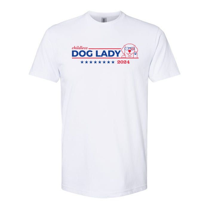 Childless Dog Lady Ladies Voting Election 2024 Usa Softstyle CVC T-Shirt