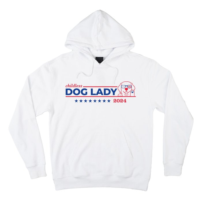 Childless Dog Lady Ladies Voting Election 2024 Usa Hoodie