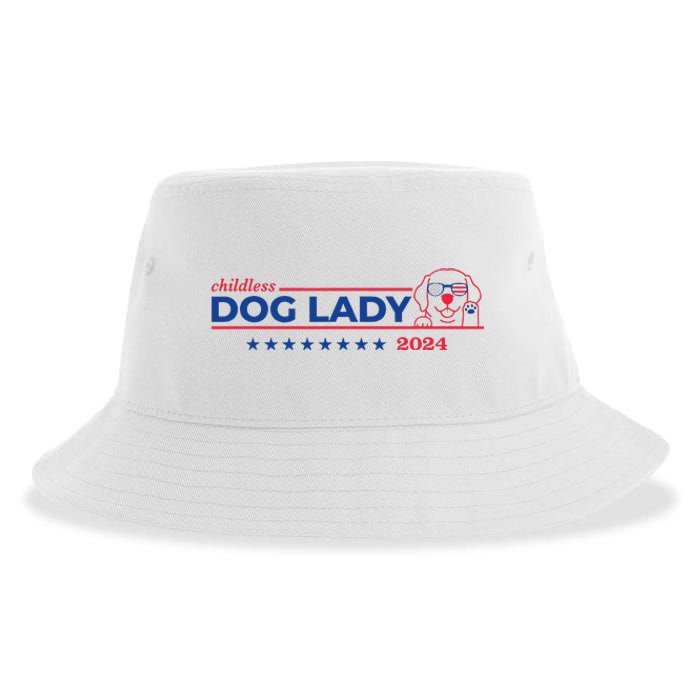 Childless Dog Lady Ladies Voting Election 2024 Usa Sustainable Bucket Hat