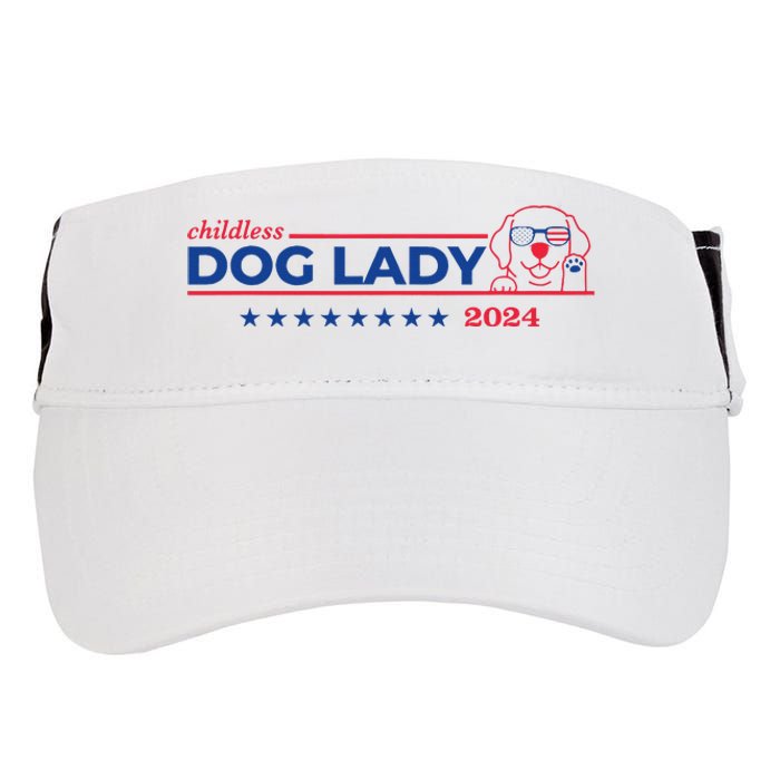 Childless Dog Lady Ladies Voting Election 2024 Usa Adult Drive Performance Visor