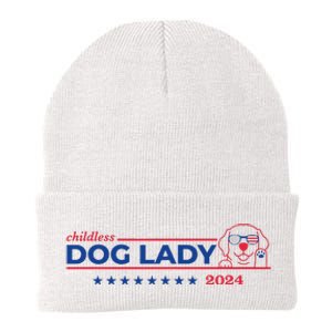 Childless Dog Lady Ladies Voting Election 2024 Usa Knit Cap Winter Beanie