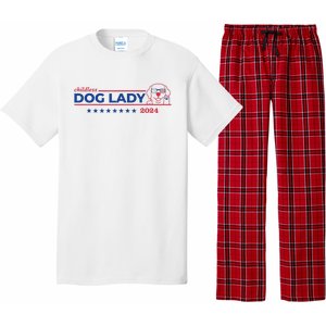 Childless Dog Lady Ladies Voting Election 2024 Usa Pajama Set