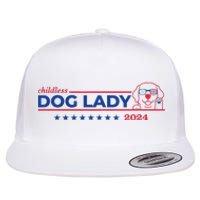 Childless Dog Lady Ladies Voting Election 2024 Usa Flat Bill Trucker Hat