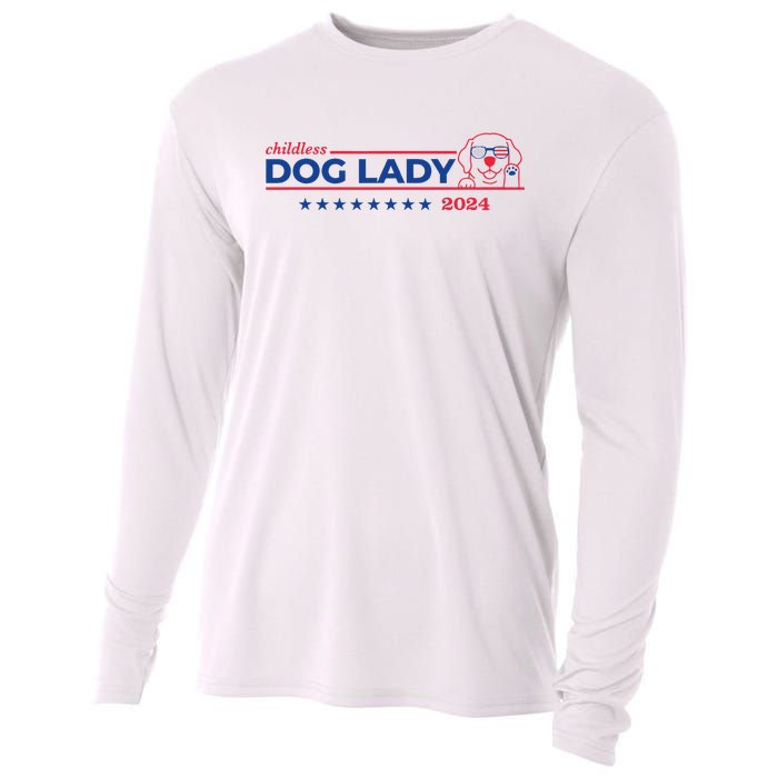 Childless Dog Lady Ladies Voting Election 2024 Usa Cooling Performance Long Sleeve Crew