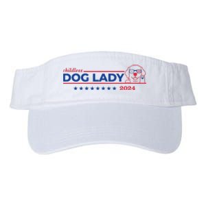 Childless Dog Lady Ladies Voting Election 2024 Usa Valucap Bio-Washed Visor