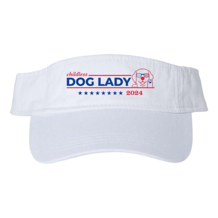 Childless Dog Lady Ladies Voting Election 2024 Usa Valucap Bio-Washed Visor