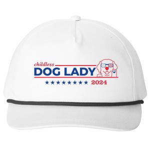 Childless Dog Lady Ladies Voting Election 2024 Usa Snapback Five-Panel Rope Hat